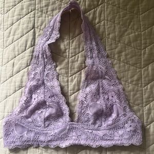 Free People Intimately Galloon Lace Halter Bralette